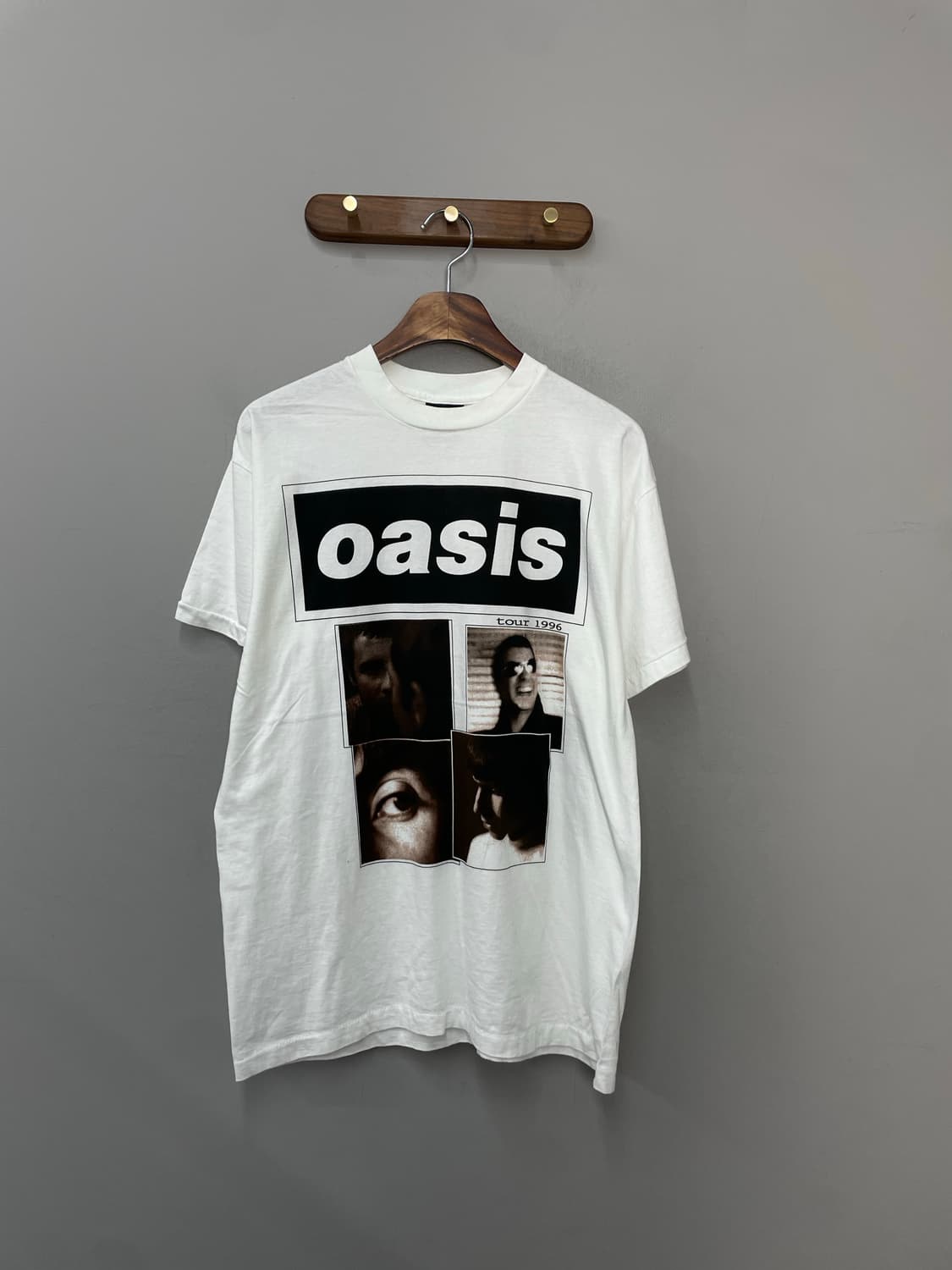 빈티지 오아시스 투어 프린팅 화이트 반팔 H2386 상품이미지2