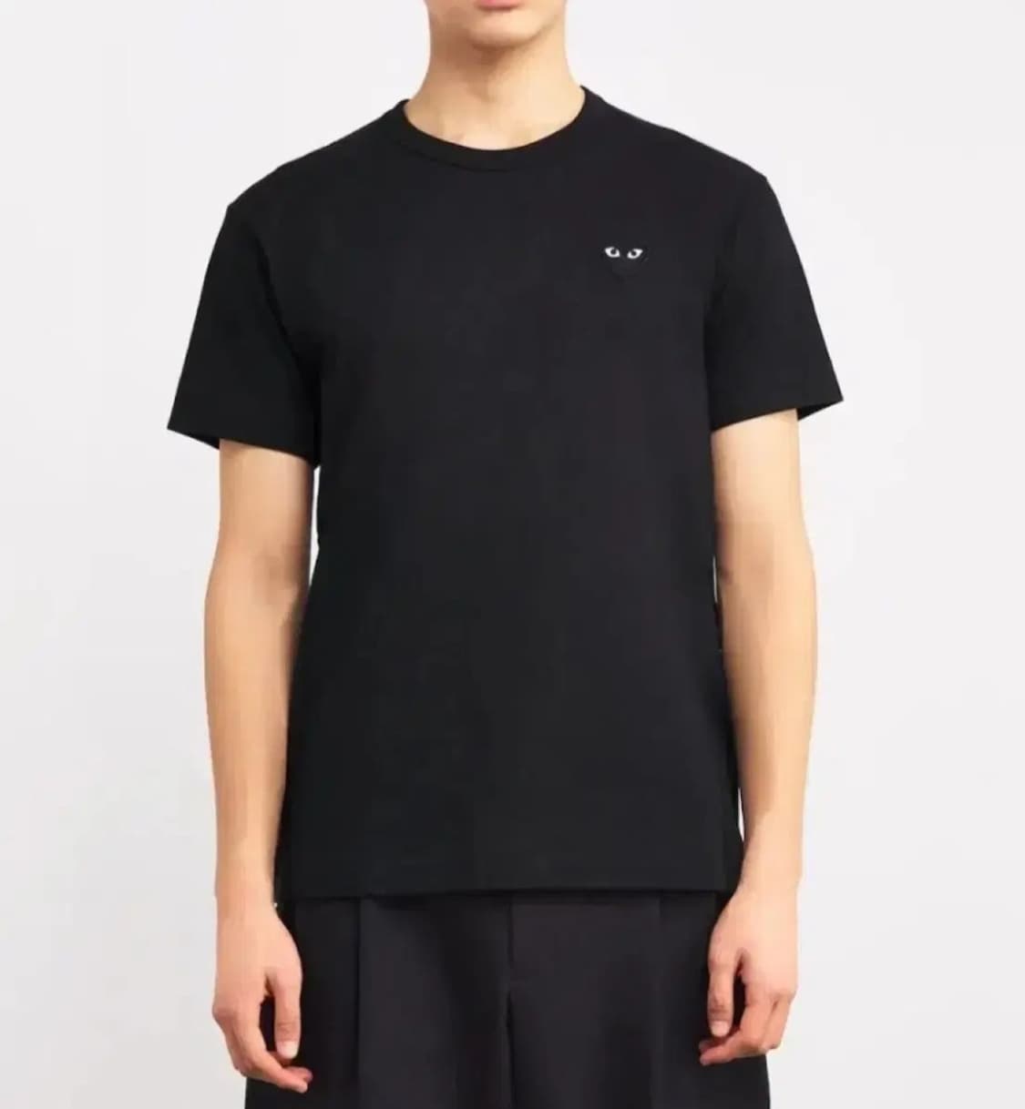 (새상품/정품)꼼데 하트와펜 반팔티 블랙XL 상품이미지3