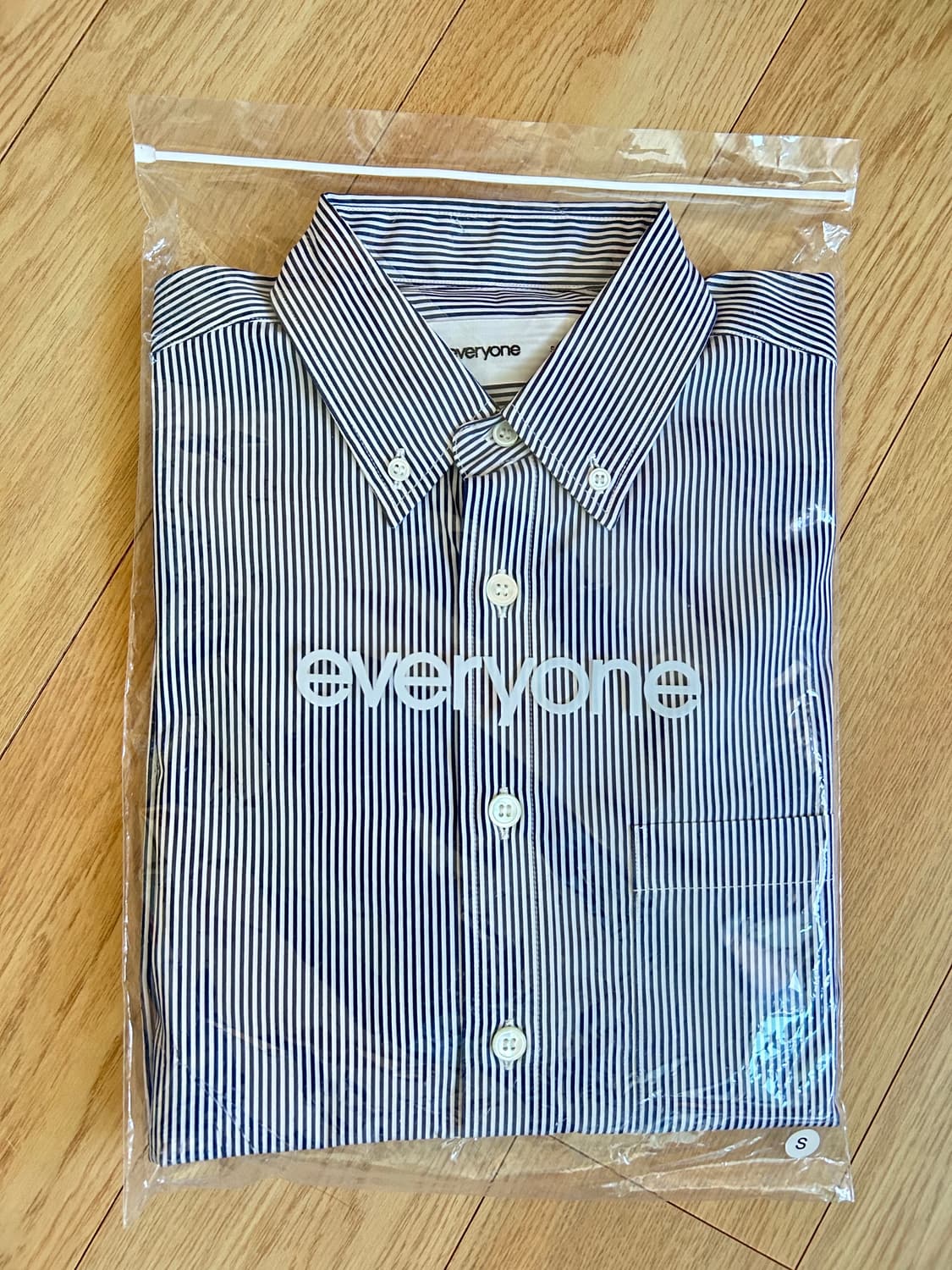 everyone tokyo 스트라이프 버튼 다운 셔츠 새제품1L 상품이미지4