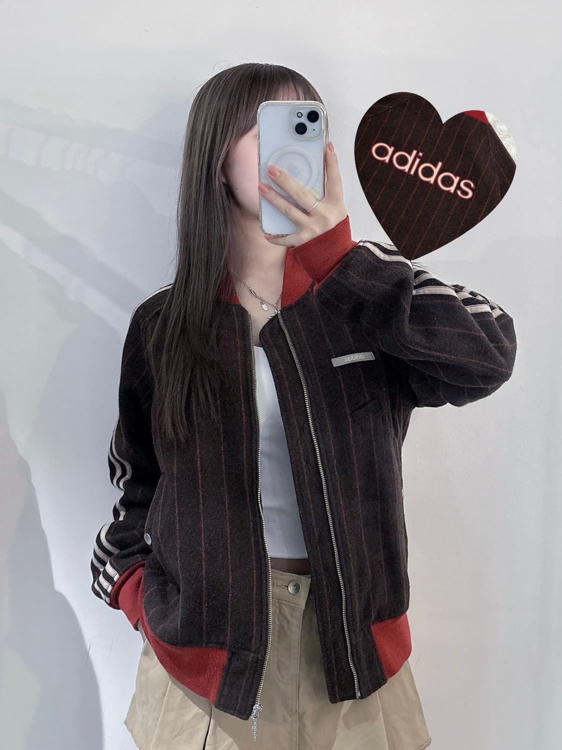 아디다스 00‘s 스트라이프 울 빅로고 트랙 자켓 상품이미지1