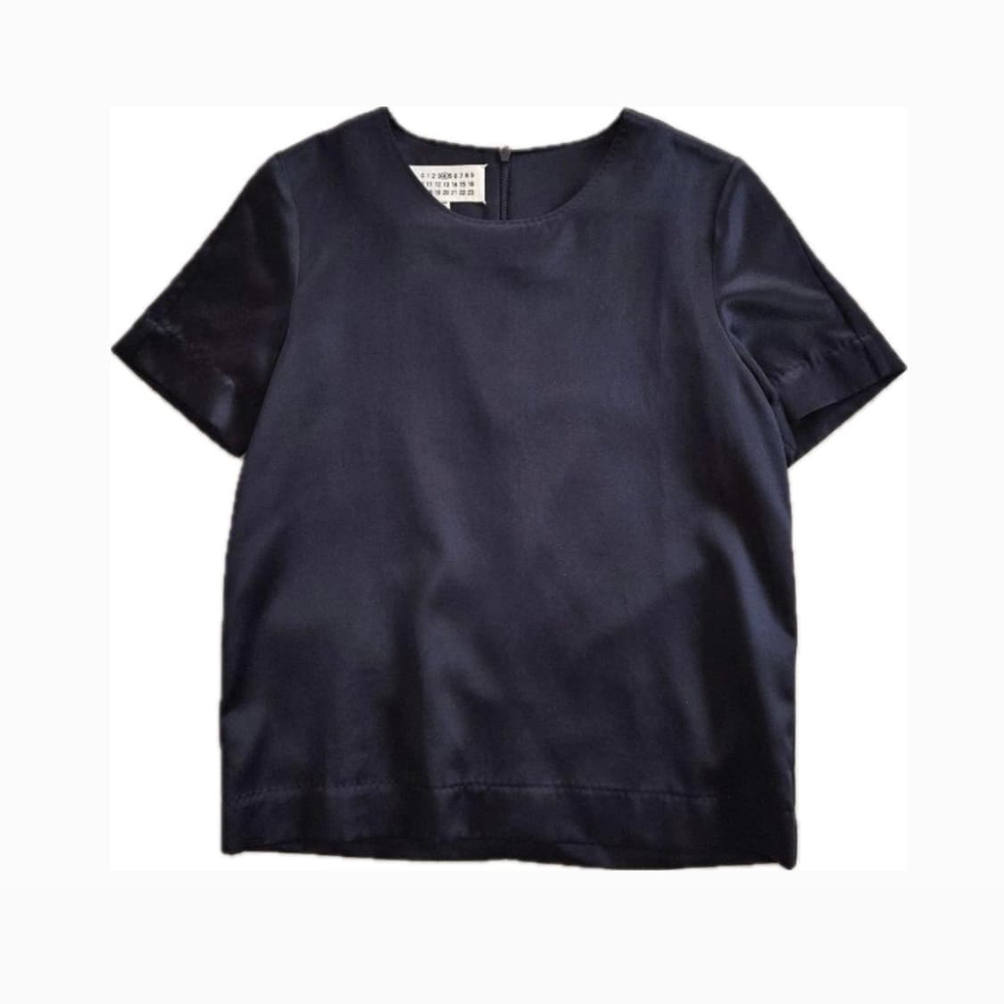 40)Maison Margiela 사틴 반팔 블라우스 상품이미지1