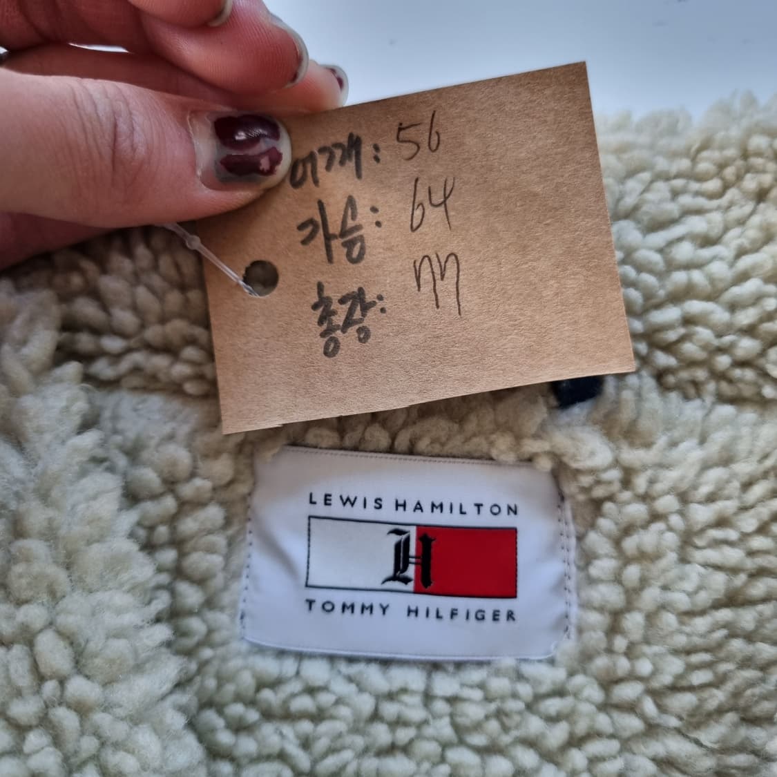 타미힐피거 빅로고 데님 쉐르파 자켓 상품이미지7