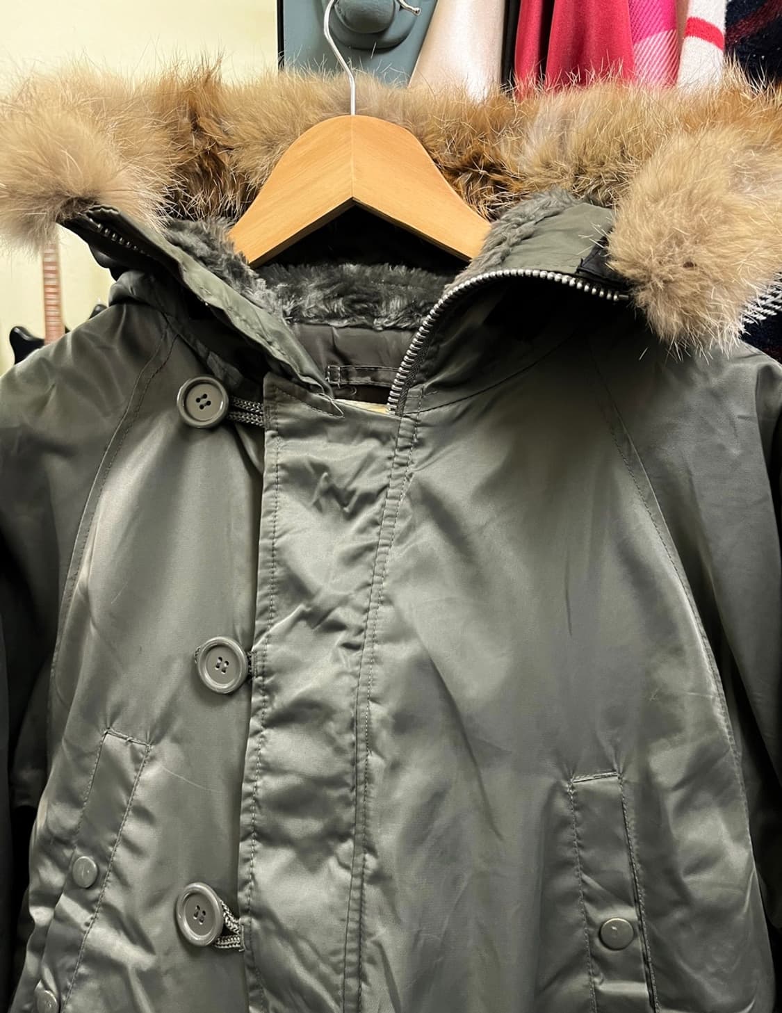 ARMY GREEN NYLON PARKA 상품이미지2