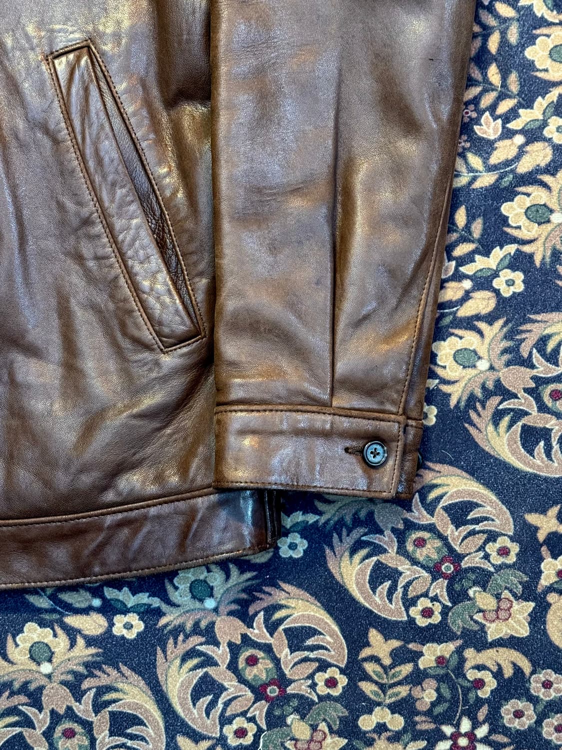 90s 폴로 맥스웰 레더자켓 상품이미지5