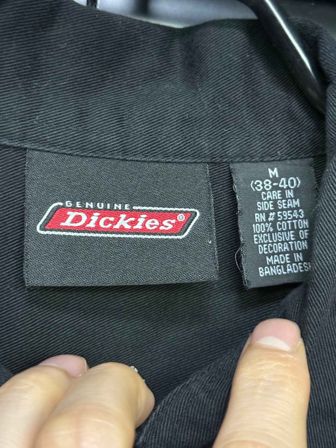 디키즈 워크 반팔 셔츠 M 95 블랙 패치 로고 스트릿 미국 빈티지 펑크 상품이미지4