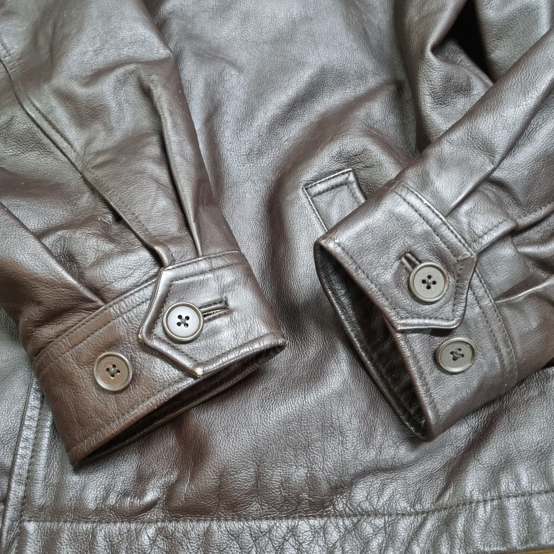 올드 갭 레더자켓 초코브라운 xl 상품이미지3