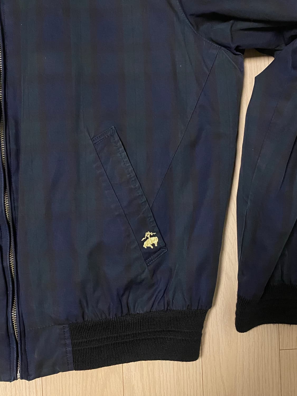 브룩스브라더스 왁스 블랙와치 해링턴 자켓  M 상품이미지3