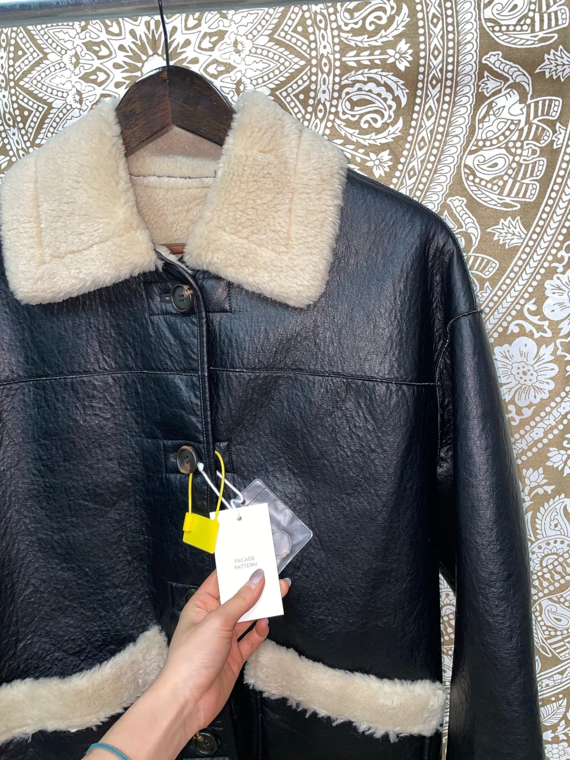 파사드패턴 Facade pattern 양면 리버시블 양털 무스탕 자켓 상품이미지4