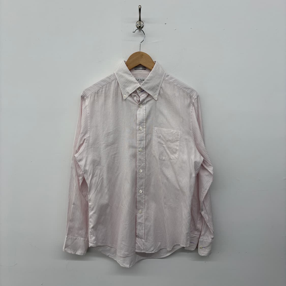 폴스미스 핑크 스트라이프 셔츠 여성 L 상품이미지1