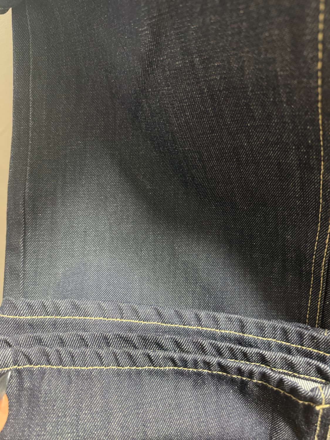 오도어 로고 드롭 데님 화이트 사이즈2 상품이미지4