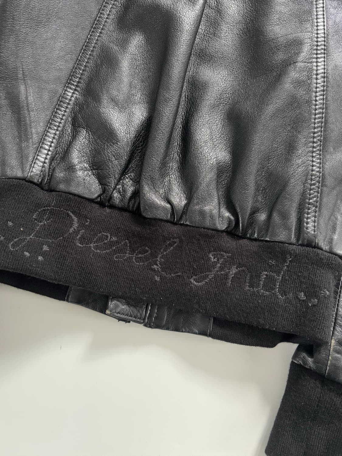 Diesel 디젤 블랙 레더 자켓 상품이미지6