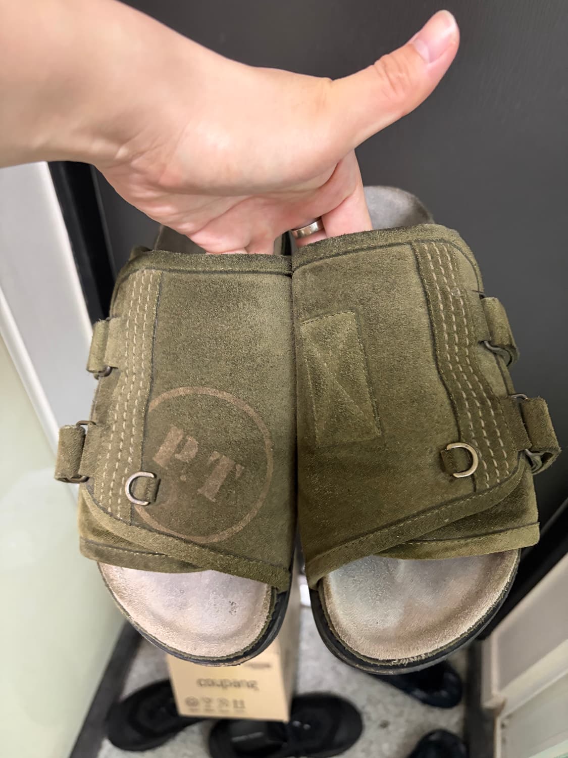 폴리테루 점보슬리퍼 올리브4 상품이미지1