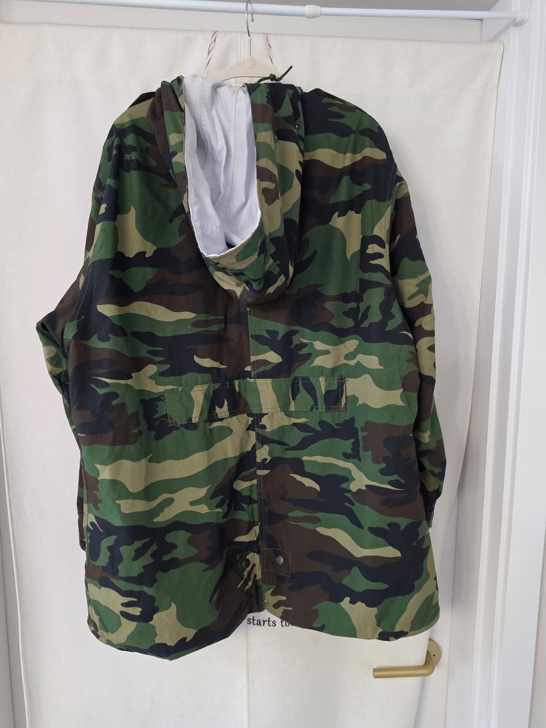 밀리터리 카모 야상 점퍼 후드 자켓_혹한기 파카 외피 상품이미지2