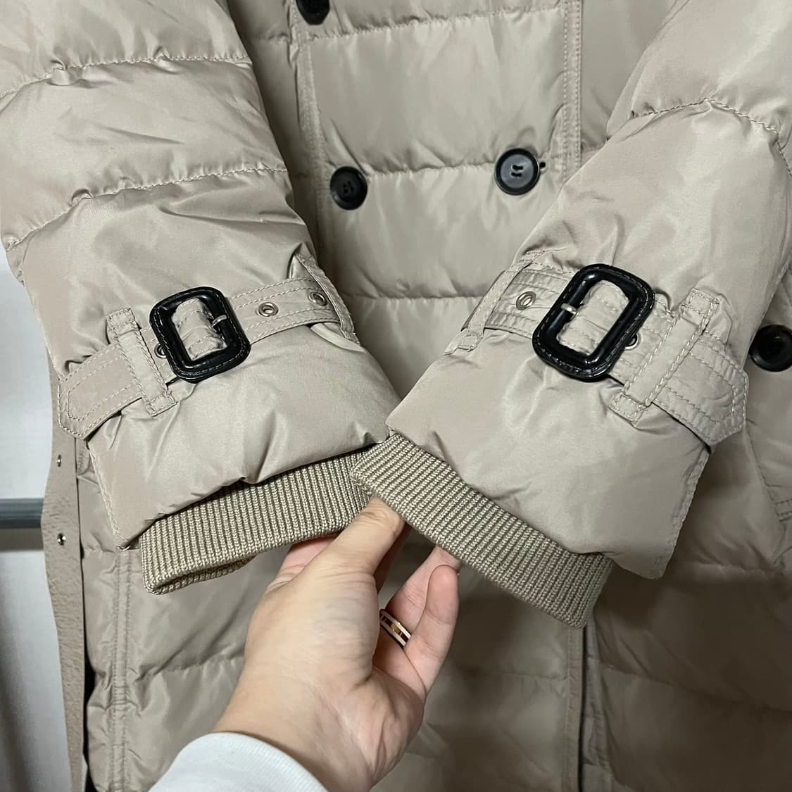 모조에스핀 더블버튼 롱 다운 패딩 S 상품이미지7