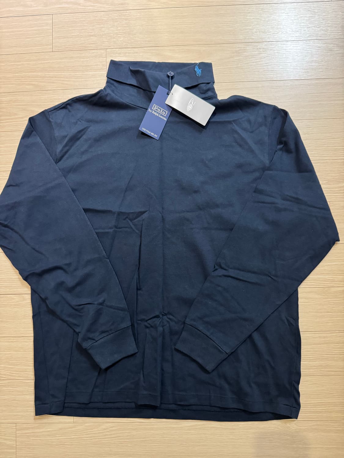 빔즈 X 폴로 목넥 티셔츠 네이비  상품이미지1