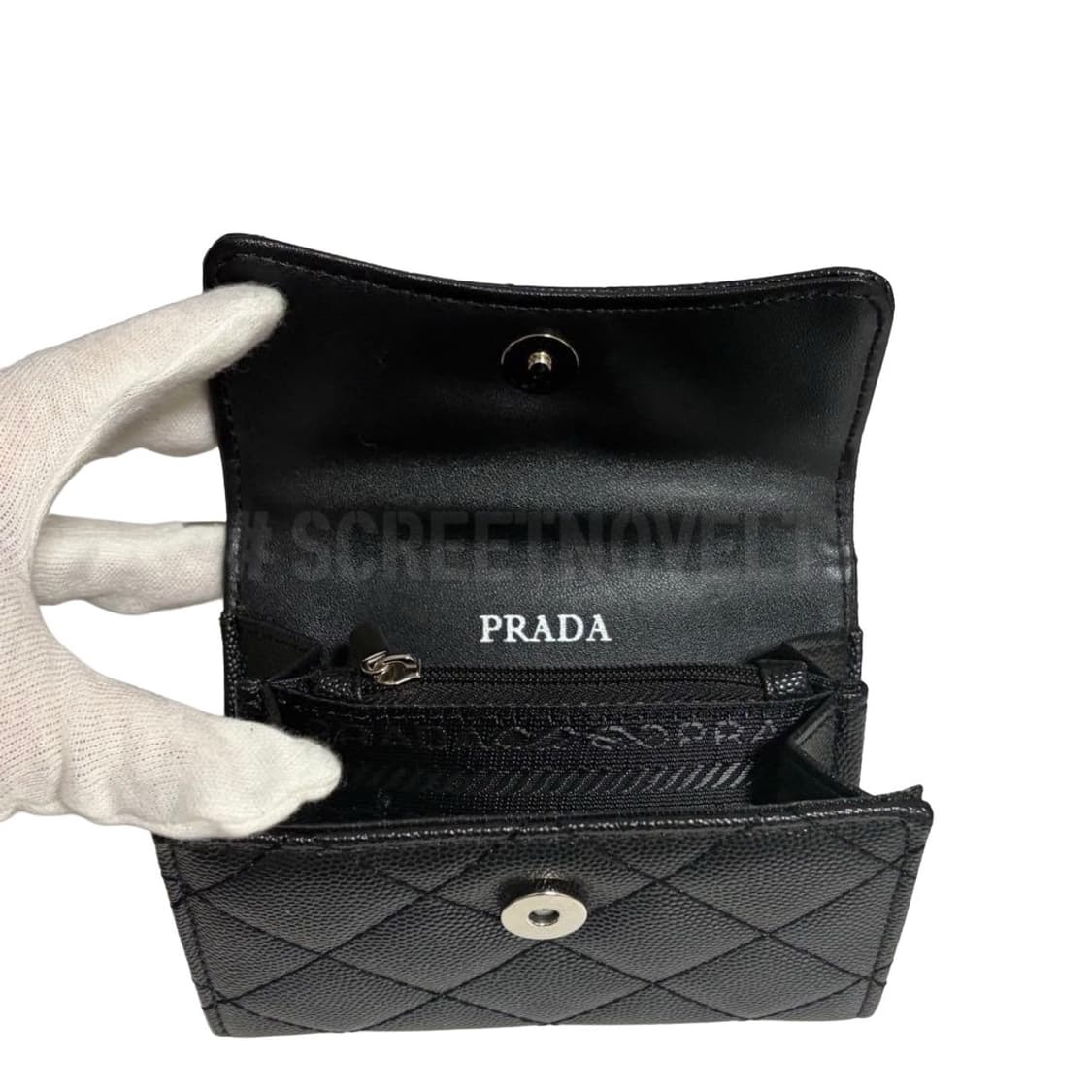 프라다뷰티 캐비어 카드동전 지갑 반지갑 풀박스 상품이미지4