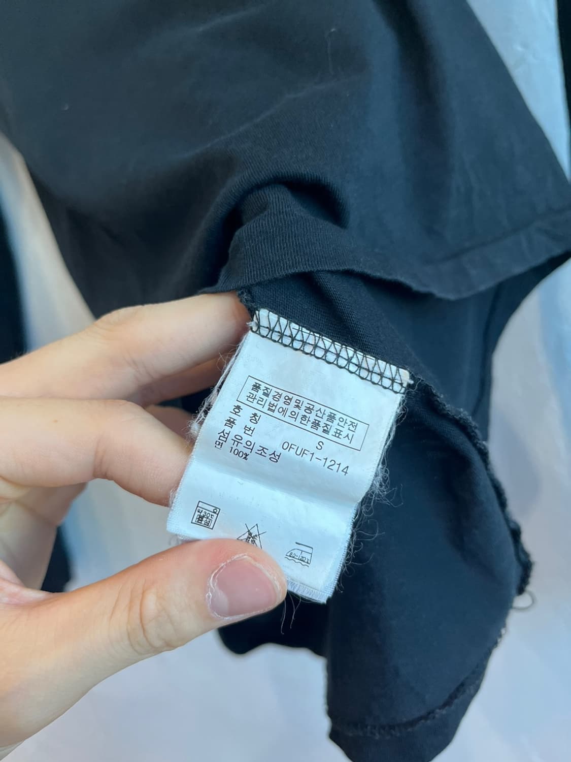폴로랄프로렌 브이넥 피마코튼 롱슬리브 블랙 S 상품이미지3