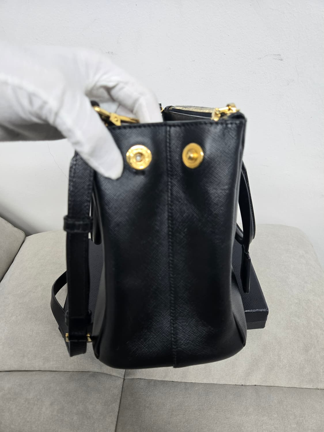 [보증서 정품]프라다 사피아노 토트 숄더백 상품이미지5