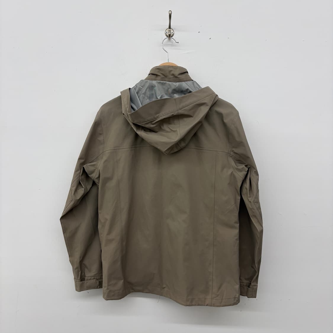 노스페이스 카키색 후드 바람막이 자켓 남성S 상품이미지6