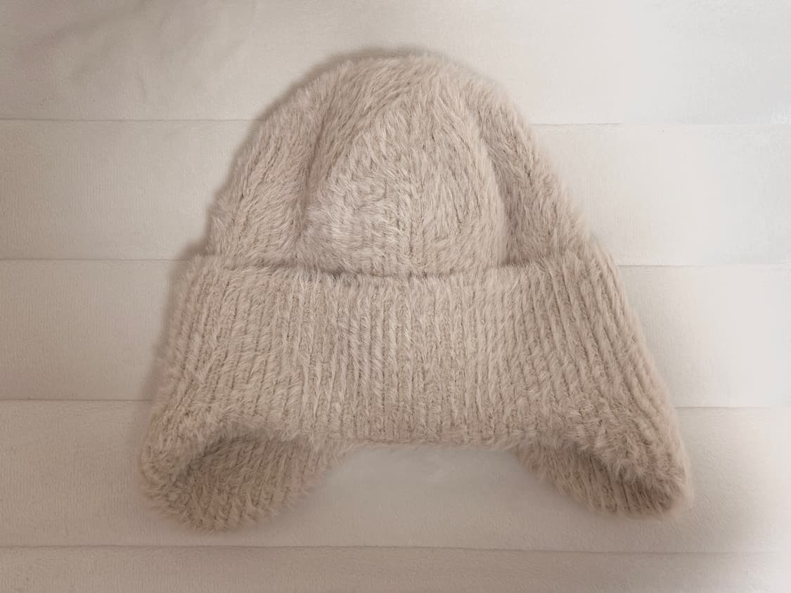 앙고라 베이지 비니 상품이미지1