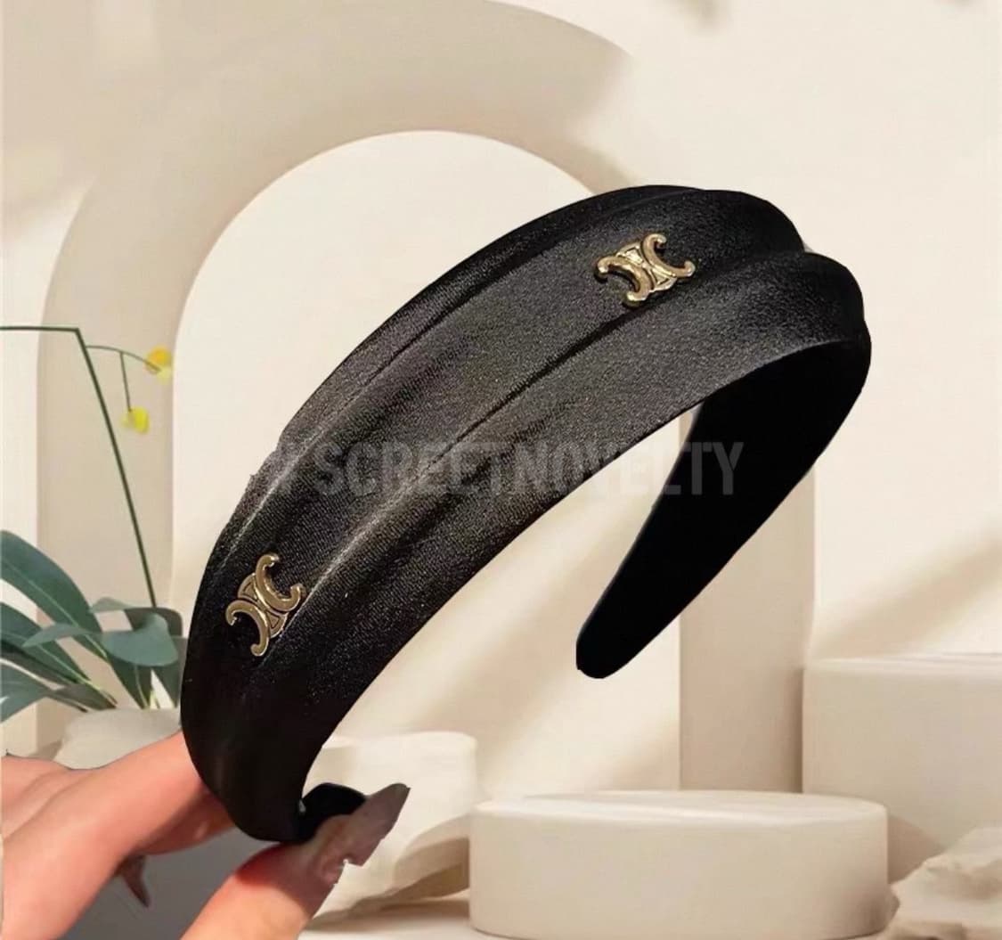 셀린느 실크 헤어밴드 블랙 상품이미지1