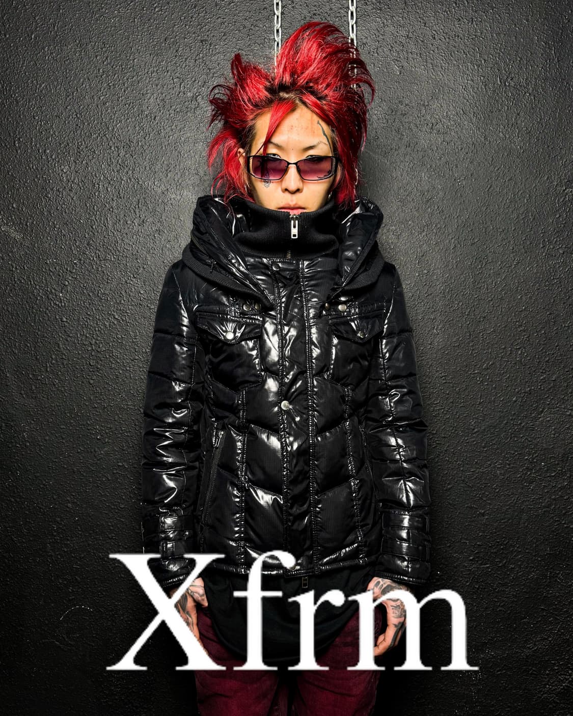Xfrm – Glossy Down Gimmick Hood Jacket   상품이미지1