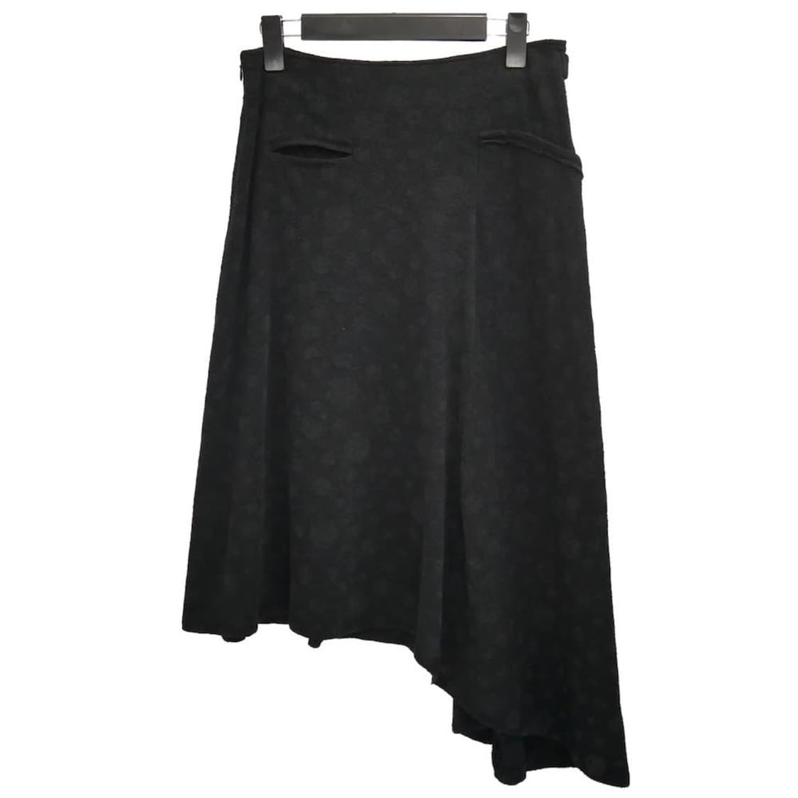 요지 야마모토 느와르 닷패턴 비대칭 스커트 상품이미지2