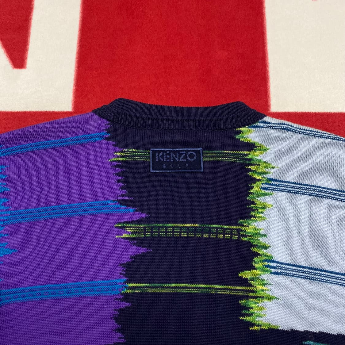 겐조 골프 니트 3 실측 M-L  상품이미지4