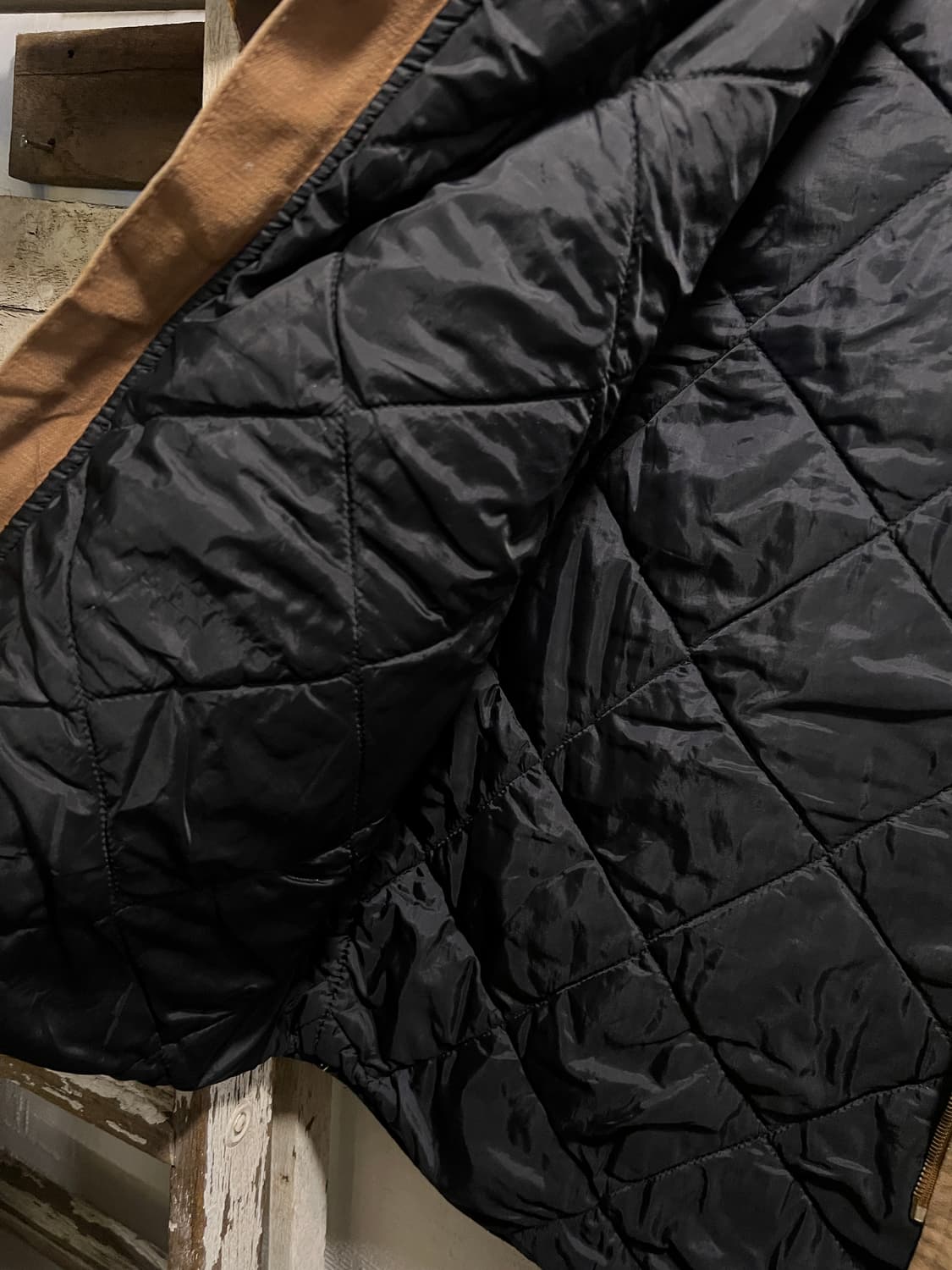 [2XL]칼하트 USA 빈티지 워싱 브라운 워크 베스트 상품이미지5