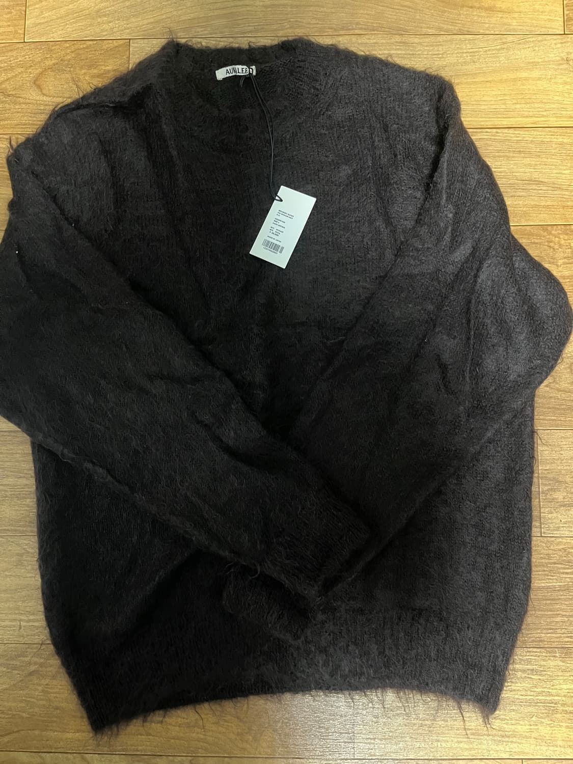 오라리 모헤어 니트 브라운3 새상품 상품이미지1