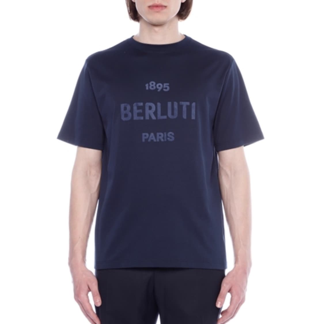[S+급/2XL] 24SS 벨루티 로고 반팔 티셔츠 다크네이비 상품이미지7