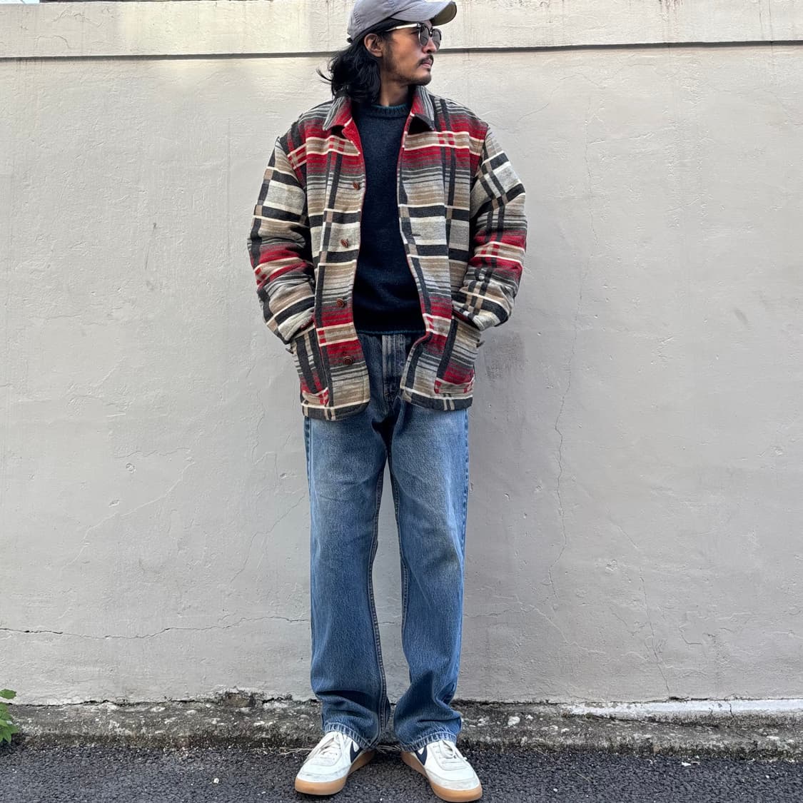 90년대 이태리 베네통 에스닉 울 코트 상품이미지7