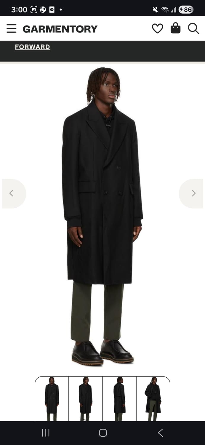 솔리드옴므 더블 롱 코트 상품이미지2