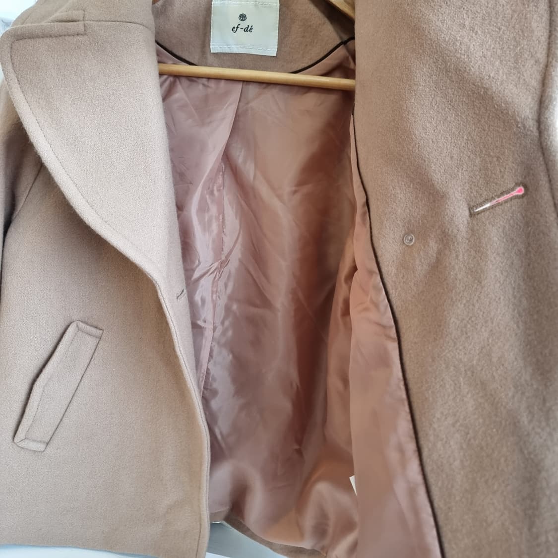 에프데 울 베이지 모리걸 코트 상품이미지6