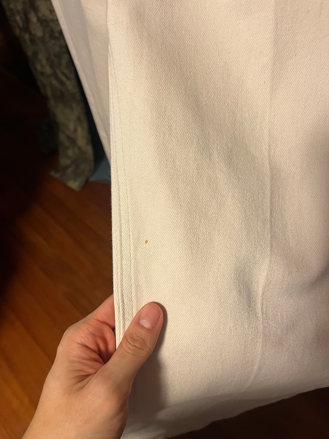 [남성28]무신사스탠다드 테이퍼드 크롭 데님 팬츠 크림 상품이미지5