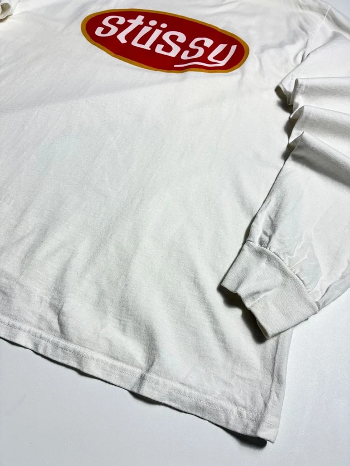 스투시 STUSSY 핏스탑 화이트 코튼 롱슬리브 R1431 상품이미지3