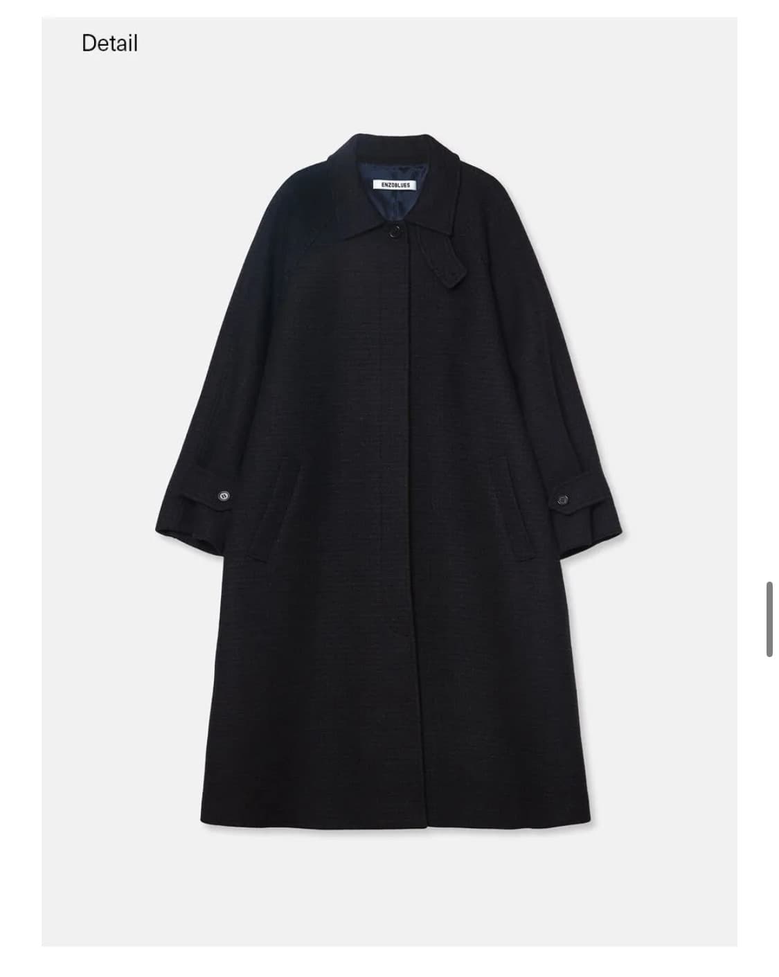 엔조블루스 발마칸 코트 상품이미지4
