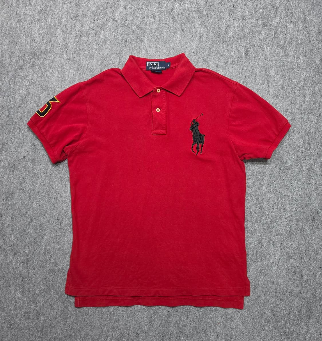 폴로 랄프로렌 빅포니 커스텀핏 PK 카라 반팔티 L 상품이미지1