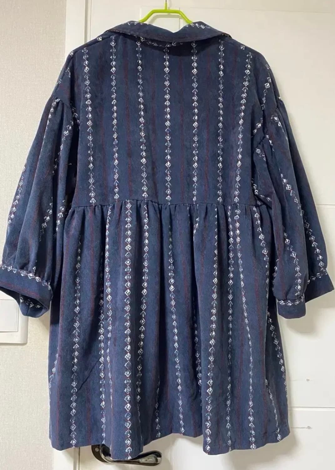 트위 코듀로이 골덴 네이비 벌룬 원피스 에스닉 보헤미안 모리걸 빈티지 상품이미지2