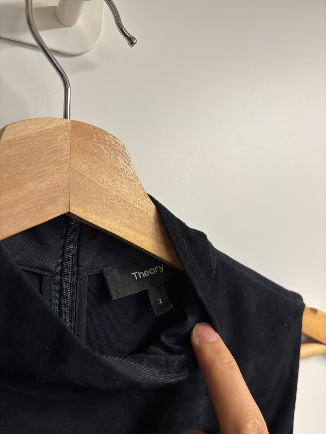 [2] 띠어리 스웨이드 원피스 딥네이비 상품이미지7