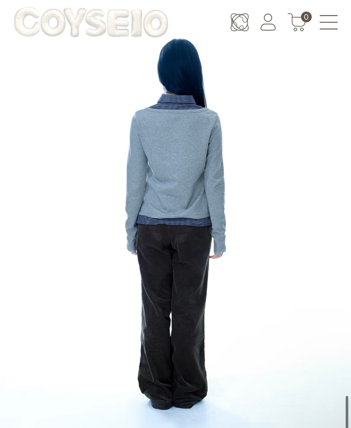 코이세이오) Leaf Cut Corduroy Pants BR 2 상품이미지5