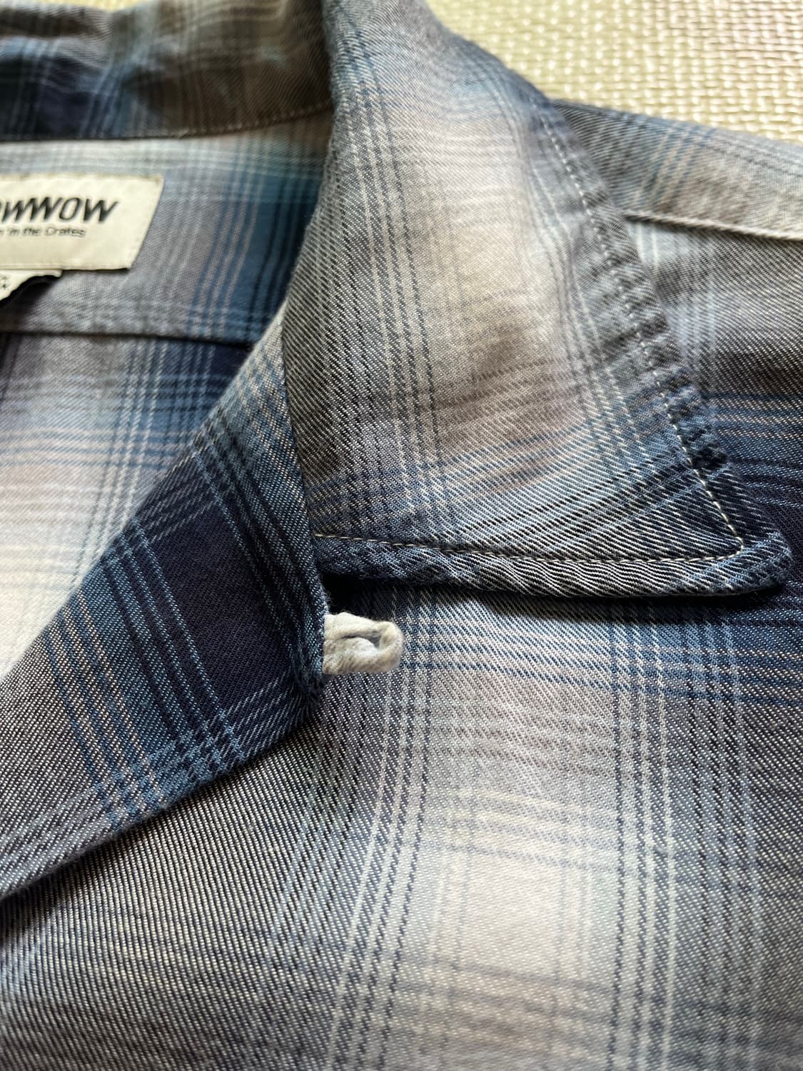 BOWWOW COTTON RAYON BLUE PLAIDS SHIRTS 상품이미지4