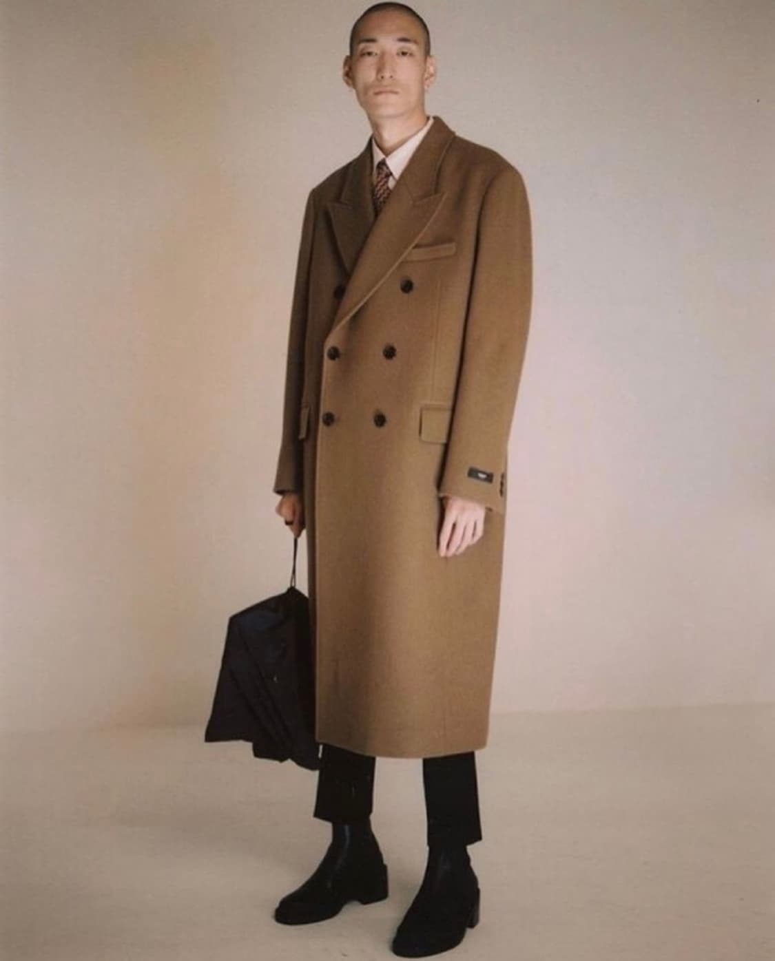 M) MNGU 17fw 더블 브레스티드 롱코트 카멜 명작 시즌 상품이미지2