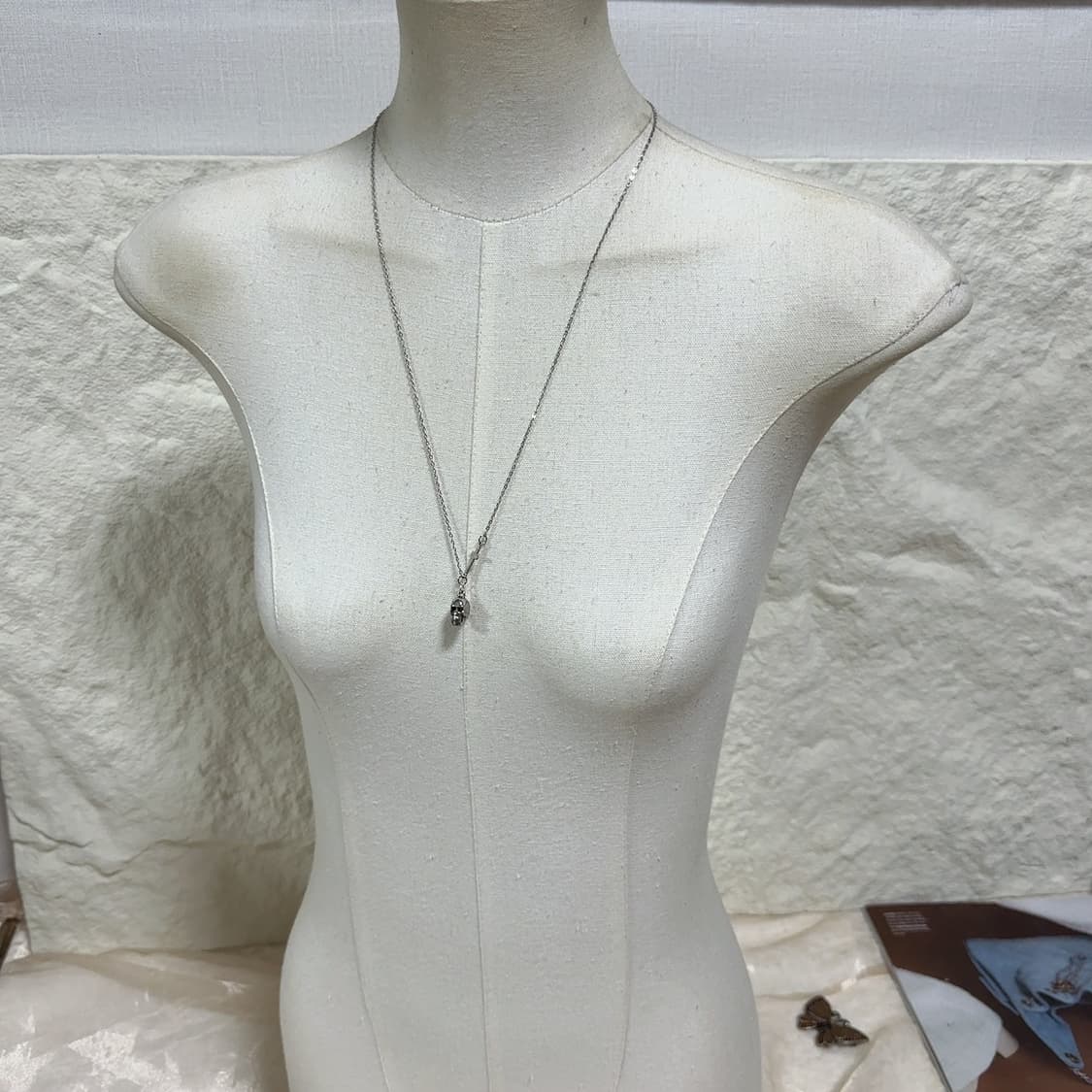 빈티지 해골 십자가 목걸이 상품이미지1