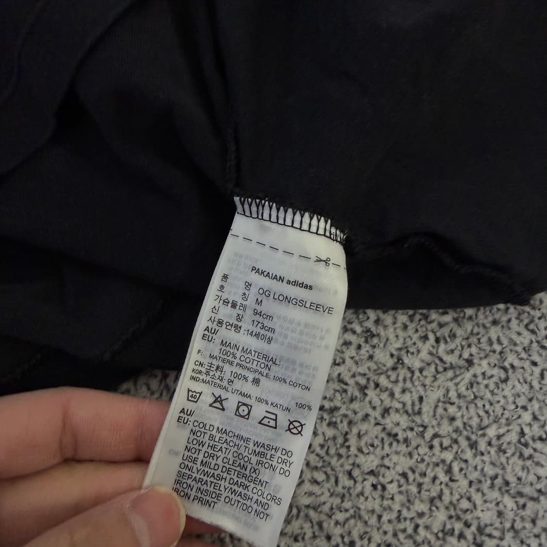 M 아디다스 키즈여성 빅로고 긴팔티 0127H1 상품이미지5