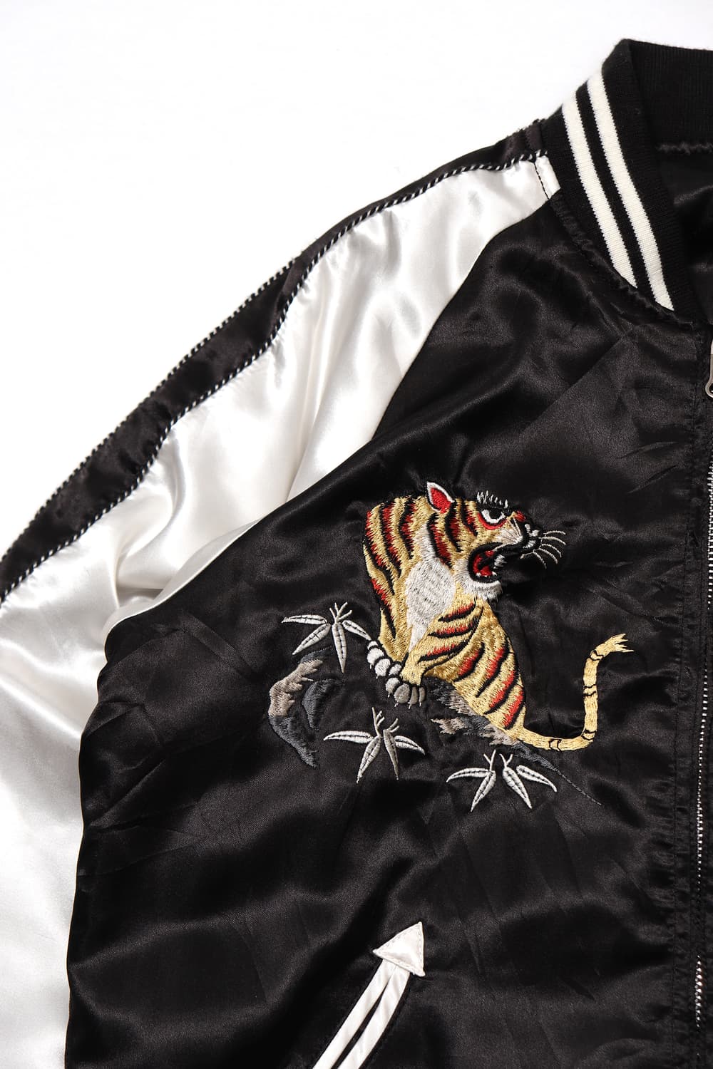 AVIREX 리버시블 타이거 스카잔 점퍼 women L 상품이미지6