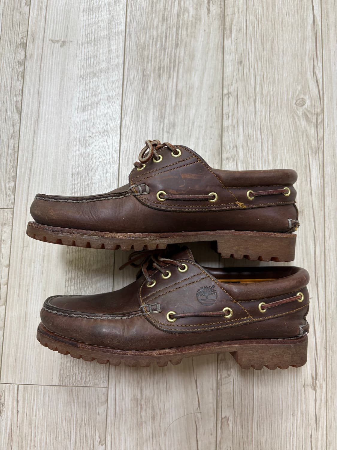 팀버랜드 3아이 보트슈즈 브라운 260 상품이미지2