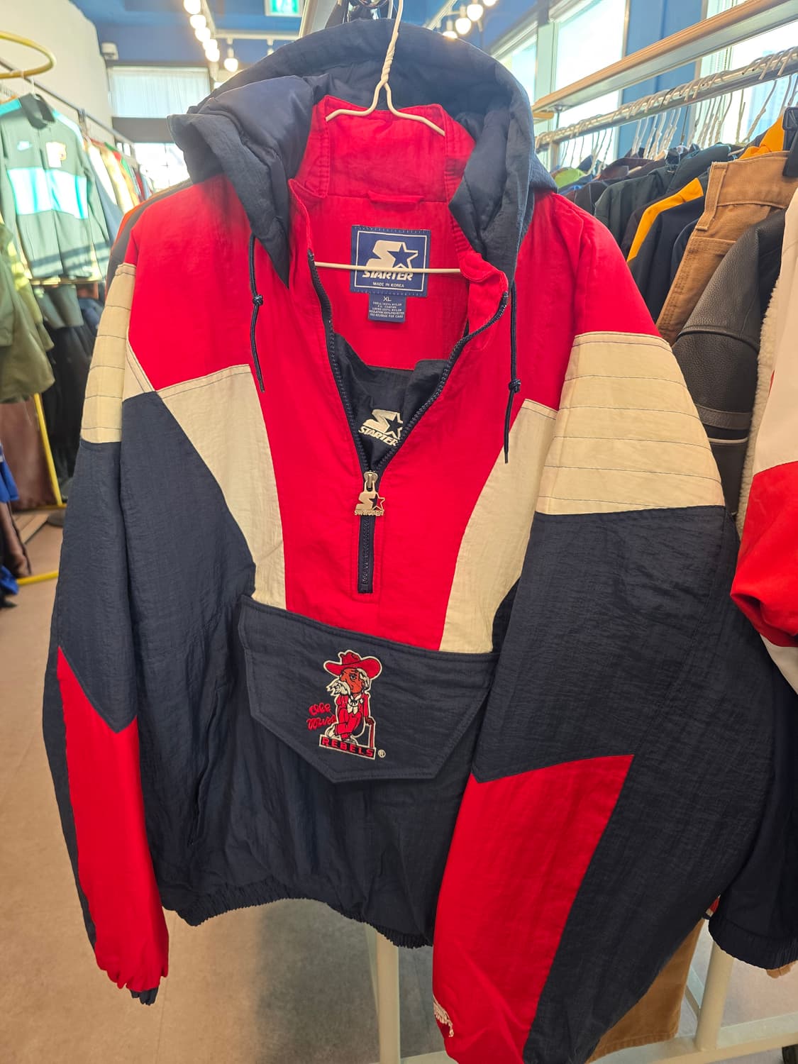 스타터 올드미스 반집업 두툼 빈티지 누빔점퍼자켓 상품이미지2