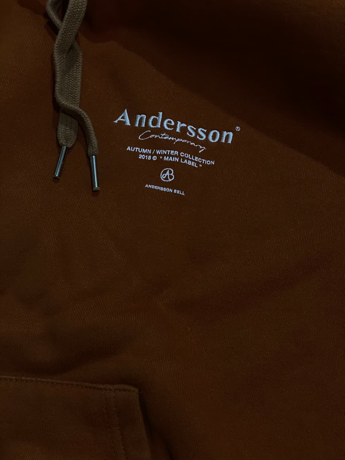 앤더슨벨 오렌지 기모후드 2018  상품이미지1