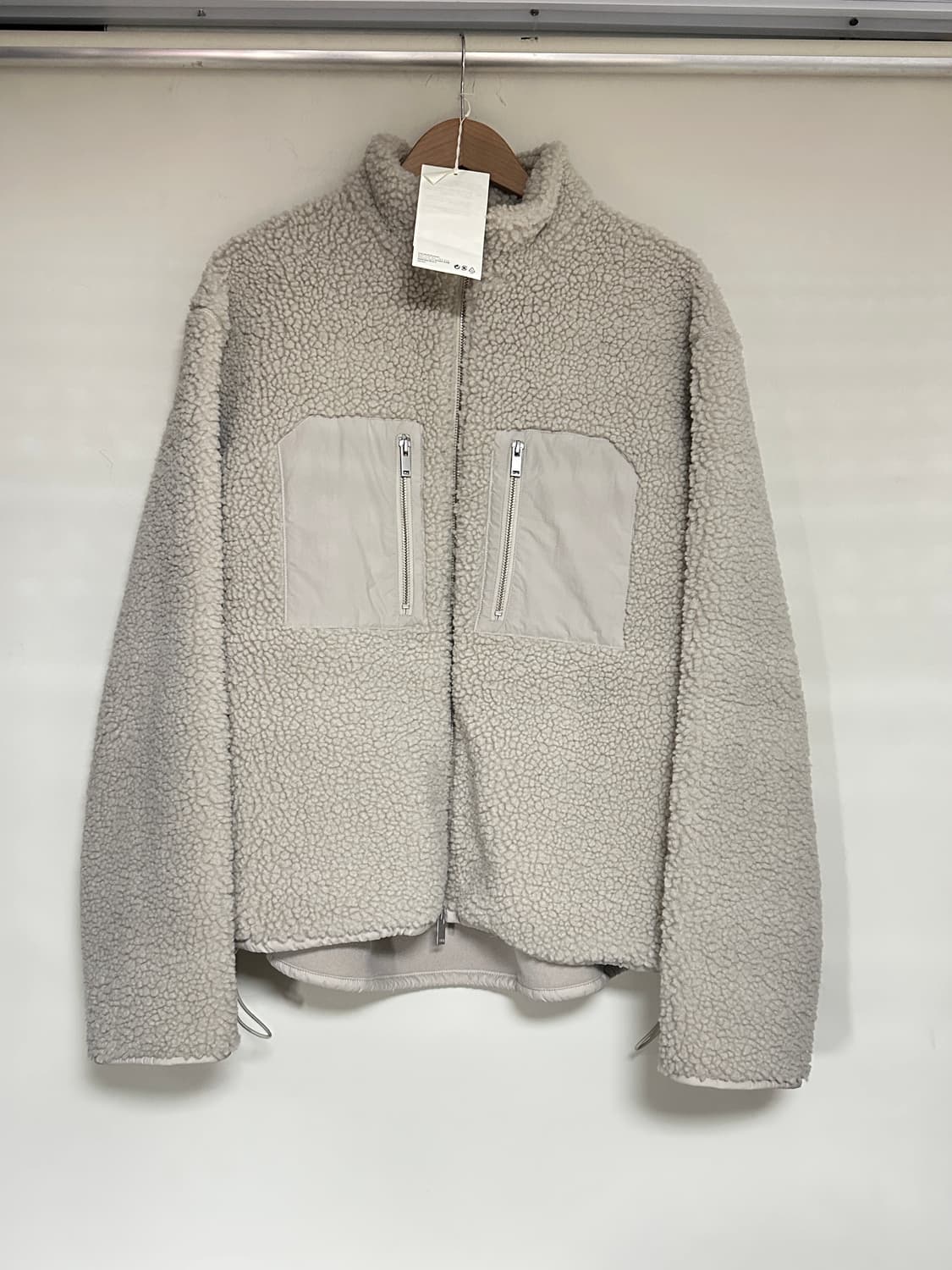 (L) 코스 패치 포켓 테디 플리스 자켓 아이보리 상품이미지5